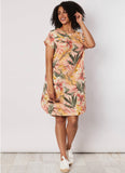 Tropical Print Dress