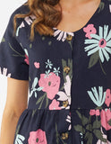 Cornflower Button Dress