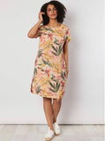 Tropical Print Dress
