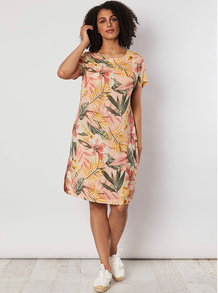 Tropical Print Dress